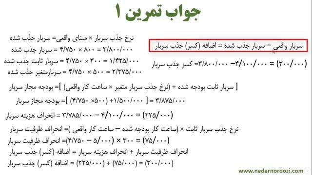 آموزش رایگان حسابداری صنعتی جلسه 63 - آشنایی با انحراف هزینه و انحراف ظرفیت سربار