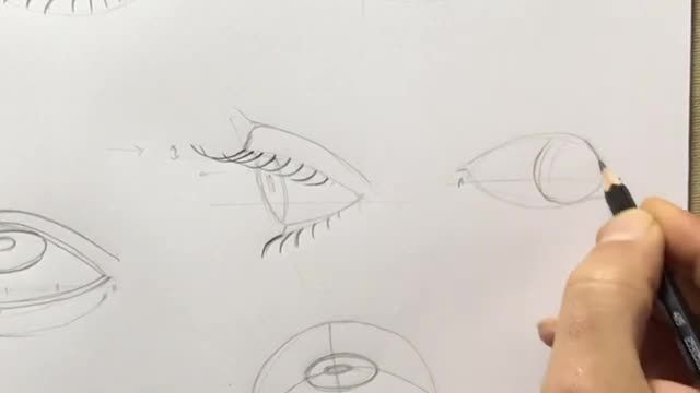 آموزش طراحی چشم از پایه : شیوه صحیح کشیدن مژه ها