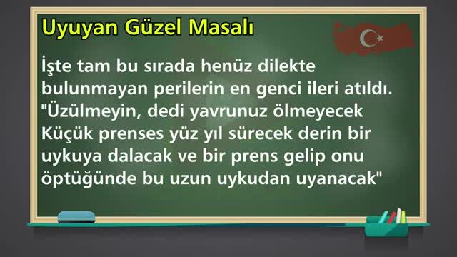 داستان کوتاه زیبای خفته (Uyuyan Güzel) به زبان ترکی استانبولی به همراه معنی | قسمت 43