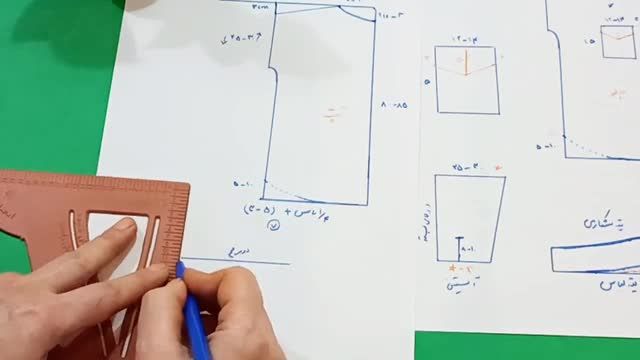 آموزش ترسیم الگو شکت | بدون الگو شکت بدوز | آموزش خیاطی در منزل