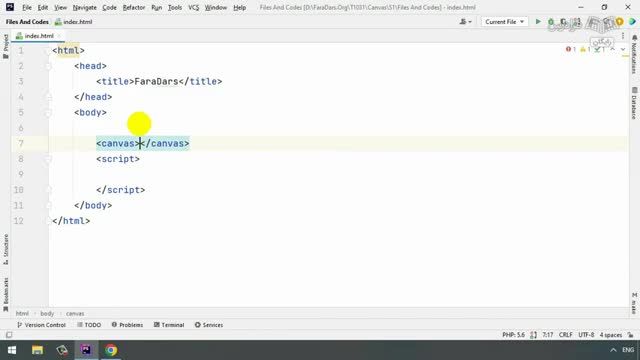 آموزش کار با کانواس در اچ تی ام ال - شروع کار با Canvas