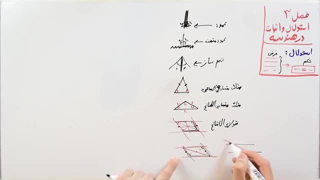 نحوه پیدا کردن فرض و اثبات حکم در ریاضی نهم فصل 3 - بخش 2