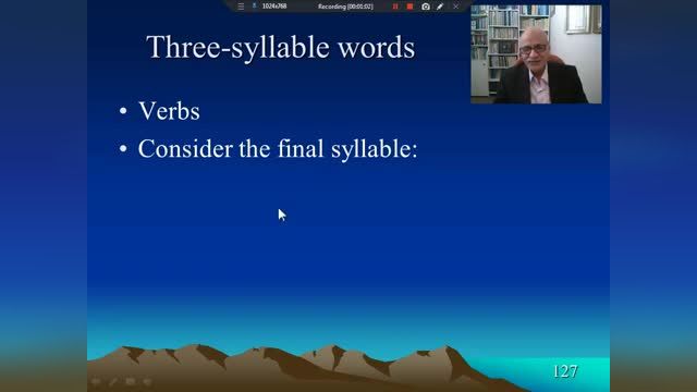 آواشناسی انگلیسی جلسه 27 - تکیه در واژهای سه هجایی و پسوندهای تکیه بر