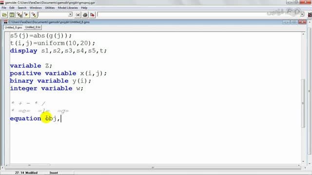 آموزش نحوه کدنویسی صحیح در گمز - خطی سازی مدل ریاضی در GAMS