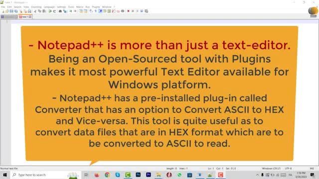 نحوه تبدیل متن اسکی (ASCII) به هگزا دسیمال (HEX) و برعکس در نوت پد ++