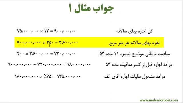 صفر تا صد حسابداری مالیاتی | جلسه 15 : مالیات بر درآمد اجاره املاک (قسمت 4)