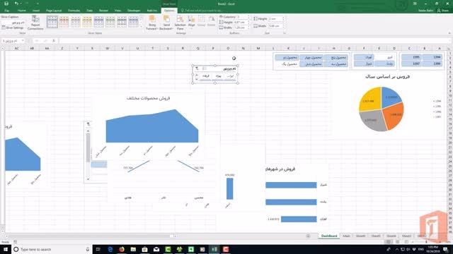 آموزش ساخت اولین و ساده ترین داشبورد مدیریتی در اکسل