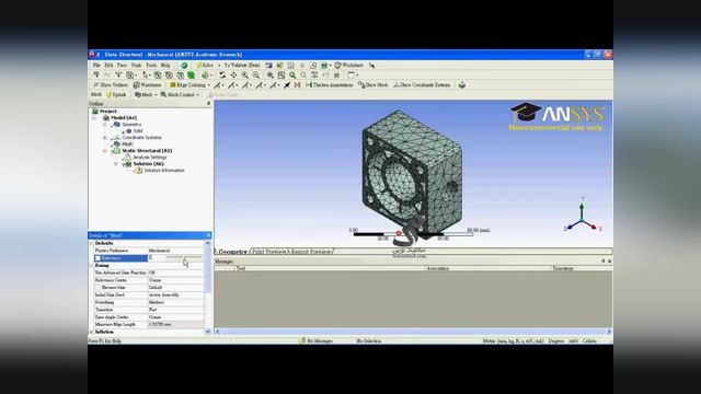 آموزش نرم افزار انسیس ورک بنچ : تحلیل تنش پیشرفته در Ansys Workbench