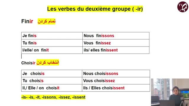 اموزش افعال گروه دوم در زبان فرانسه و شیوه صرف آن ها