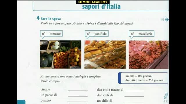 آموزش کتاب اسپرسو 1 ایتالیایی درس 8: خرید کردن در ایتالیایی (جلسه 63)