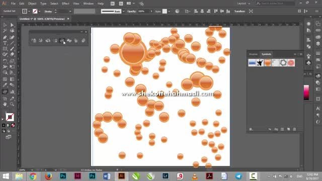آموزش صفر تا صد ایلوستریتور : سمبل ها و نمادها | قسمت 41