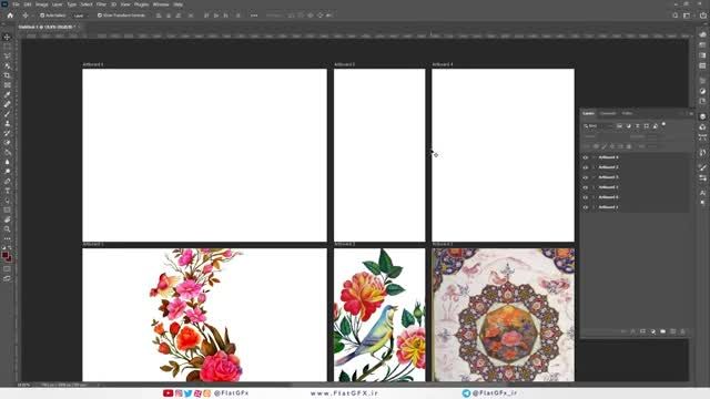 آموزش استفاده از قابلیت Artboard در فتوشاپ