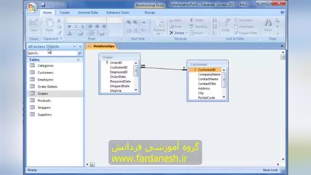 آموزش access رایگان - ارتباط بین جداول در اکسس (بخش اول)