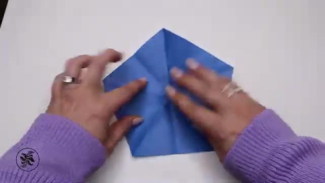 نحوه تبدیل کاغذ مربع به پنج ضلعی با توضیح فارسی | آموزش اوریگامی