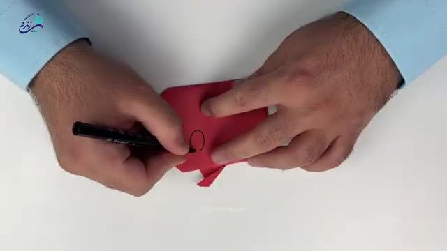 آموزش کاردستی با کاغذ رنگی برای کودکان - ساخت کاردستی انار با کاغذی رنگی