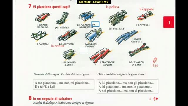 آموزش زبان ایتالیایی اسپرسو 2 : نحوه خرید کردن و پرسش هایی برای سایز و نوع لباس (جلسه 2)