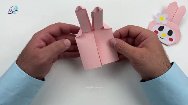 آموزش ساخت کاردستی با کاغذ | خرگوش کاغذی