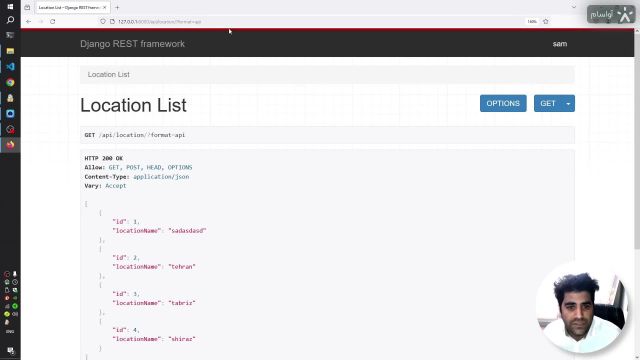 ساخت وب سرویس rest api با Django - عمل CRUD ساده API