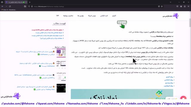 آموزش معاملات نماد نزدک در لایت فارکس شاخص Nasdaq در Litefinance - ویدی296