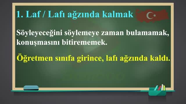 اصطلاحات ترکی استانبولی با معنی و تلفظ | آموزش زبان ترکی استانبولی | قسمت 73