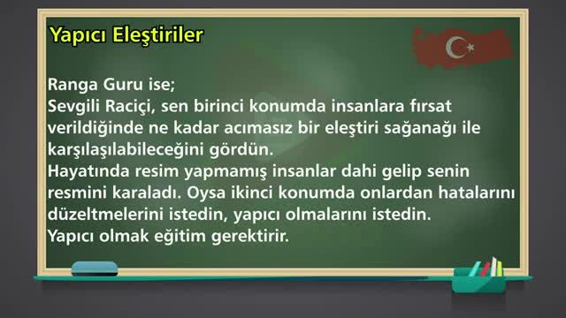 متن و داستان ترکی استانبولی با ترجمه فارسی - داستان انتقادات سازنده (قسمت 63)