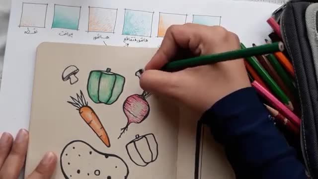 تکنیک مداد رنگی | اصول نقاشی با مداد رنگی | قدم اول