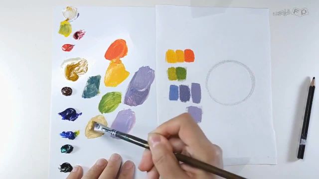 آموزش نقاشی رنگ روغن برای کودکان - رنگ سازی و آشنایی با ابزار