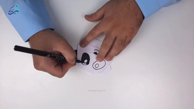 آموزش ساخت کاردستی با کاغذ | نحوه ساخت خرس پاندا کاغذی