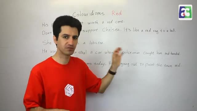 اصطلاحات مربوط به رنگ قرمز در انگلیسی | Idioms Red