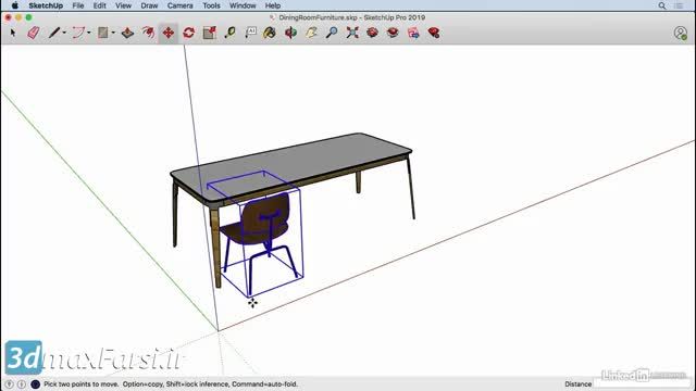 آموزش رایگان SketchUp 2019 به زبان فارسی -کشیدن طرح و بلوک