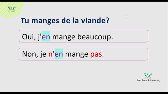 آموزش فرانسه به زبان ساده | سوالاتی که باید با ضمیر EN جواب بدی