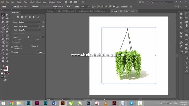 آموزش جامع ایلوستریتور (قسمت 38) : ایمپورت تصاویر به ایلوستریتور و image trace