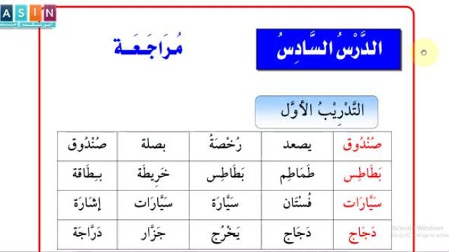 آموزش رایگان مکالمه زبان عربی - درس ششم