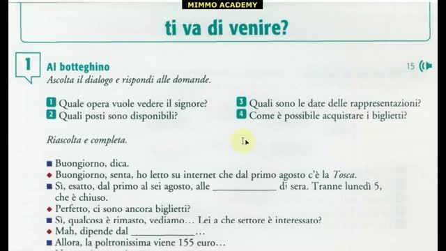 آموزش زبان ایتالیایی کتاب اسپرسو 2 درس چهارم | جلسه 38
