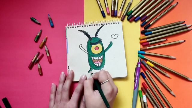 آموزش نقاشی پلانکتون / نقاشی کودکانه