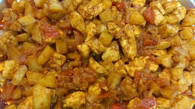 طرز تهیه خوراک مرغ با سبزیجات فوری و راحت