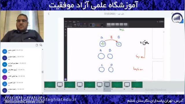 نمونه کلاس علوم هشتم دوره تابستان - استاد معززیان    |    موسسه علمی و فرهنگی موفقیت