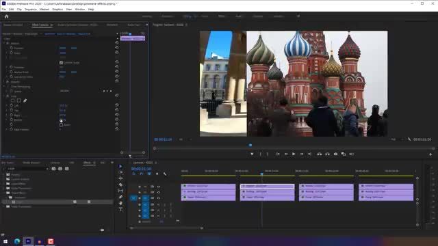 آموزش نرم افزار پریمیر پرو :‌ نمایش چند ویدیو با افکت های مختلف در کنار هم