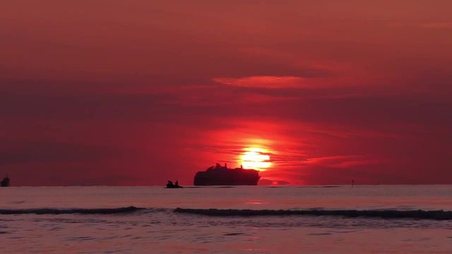 استوک فوتیج غروب زیبای خورشید | ویدیو HD رایگان