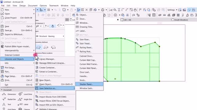 آموزش آرشیکد پیشرفته - ساخت در و پنجره با فرم دلخواه در Archicad