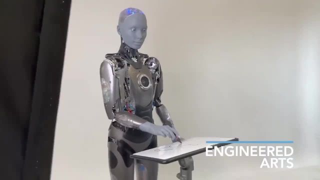 نقاشی کشیدن  پیشرفته ترین ربات انسان نما هوش مصنوعی