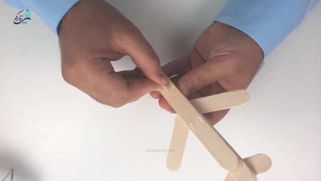 نحوه ساخت کاردستی هواپیما با چوب بستنی | آموزش کاردستی با چوب بستنی