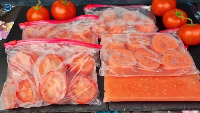 روش نگهداری گوجه‌ فرنگی تازه داخل فریزر برای کل سال