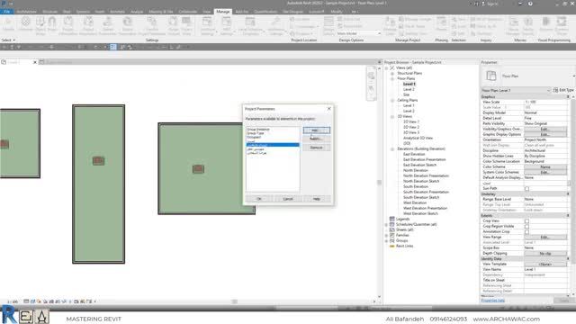 آموزش رایگان نرم افزار رویت (فصل 27) - آشنایی با انواع پارامترها در Revit