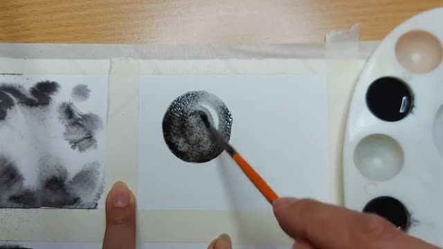 تکنیک های مختلف کار کردن با مرکب و آبرنگ