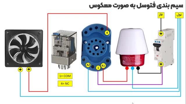 نحوه معکوس کردن قطع و وصل مدار فتوسل