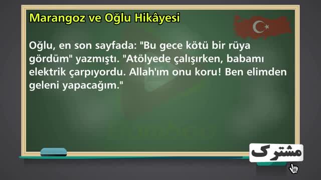 داستان نجار و پسرش به زبان ترکی استانبولی با ترجمه فارسی | قسمت 27