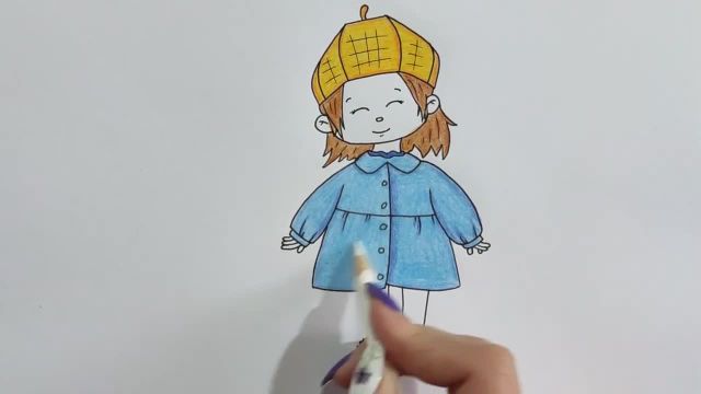 آموزش نقاشی دختر با مداد رنگی (مرحله به مرحله)