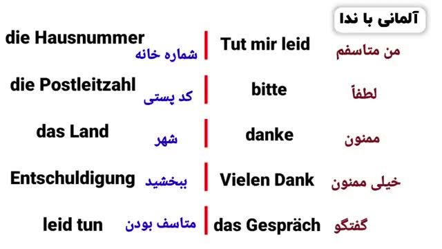 آموزش مقدماتی زبان آلمانی در یک ساعت - تمامی کلمات و فعل های سطح A1.1 آلمانی