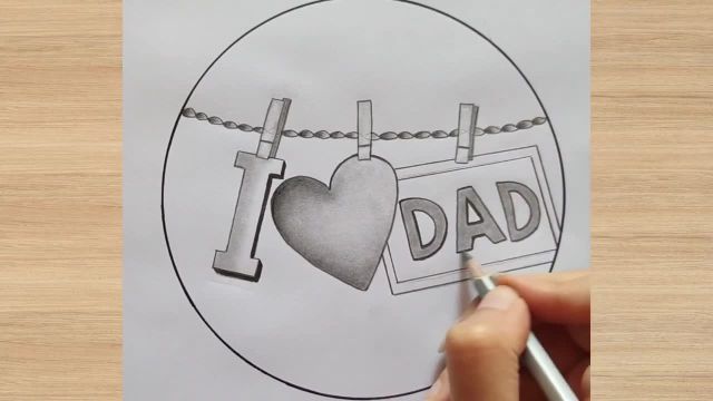 آموزش نقاشی روز پدر (ساده)